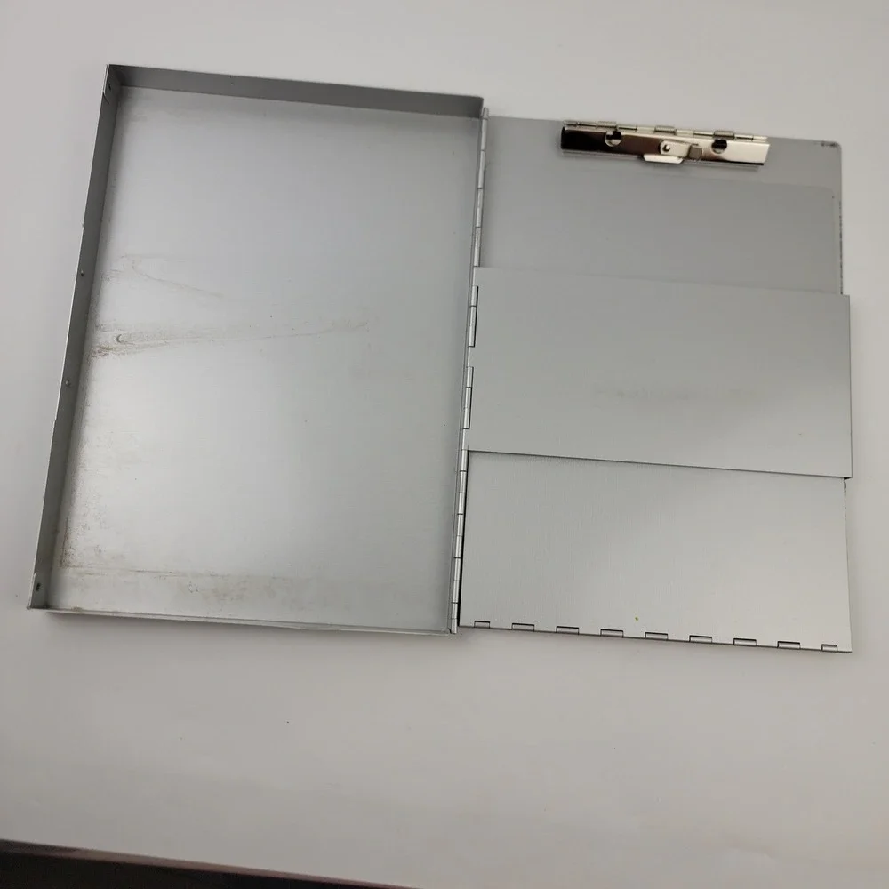 Saunders Snapak 105-0512 Aluminum Form Holder Side Opening Silver Clipboard